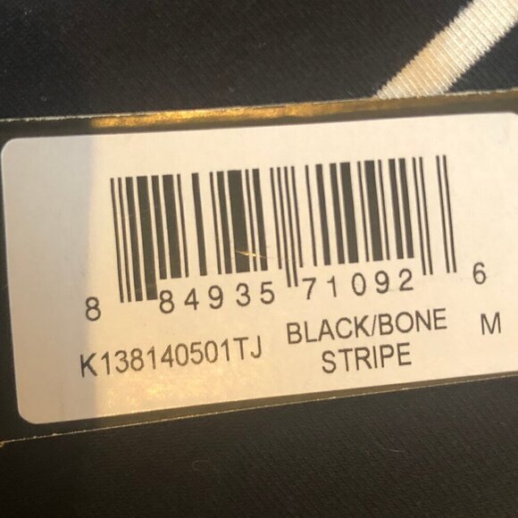 NWT black/white striped tunic sz M - Picture 4 of 7